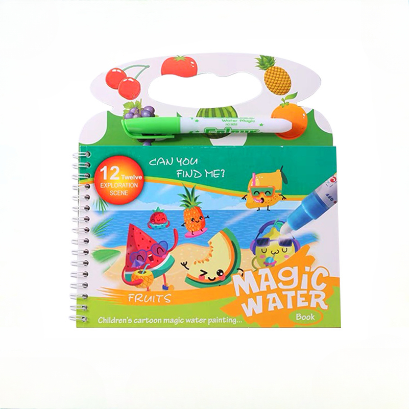 Reusable Water Magic Coloring Book - เด็ก Magic หนังสือภาพวาดน้ํา Reusable Graffiti ระบายสีปริศนาของเล่นสําหรับทารกการศึกษาหนังสือกิจกรรมศิลปะ
