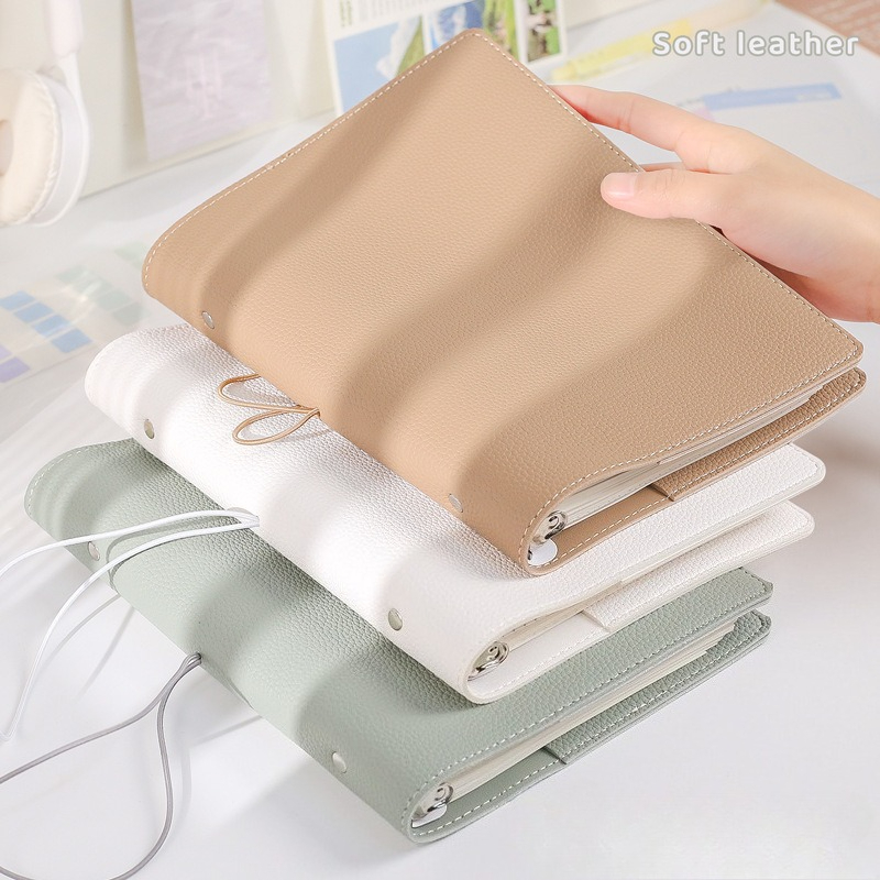 Vintage Leather Journal Notebook - สมุดบันทึก A5 ปก PU นิ่ม สำหรับใส่การ์ดสะสม