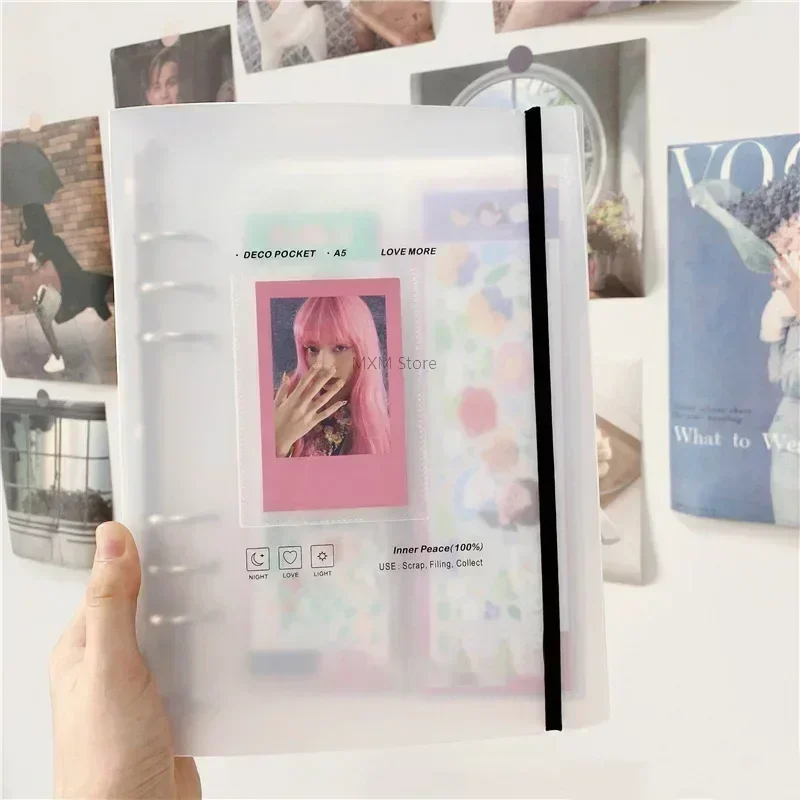 Kpop Photo Card Binder 3 Inch - A5 Binder Photocardsผู้ถือKpop Photocardอัลบั้มรูปสําหรับถ่ายBindingการ์ดPolaroid Book 3