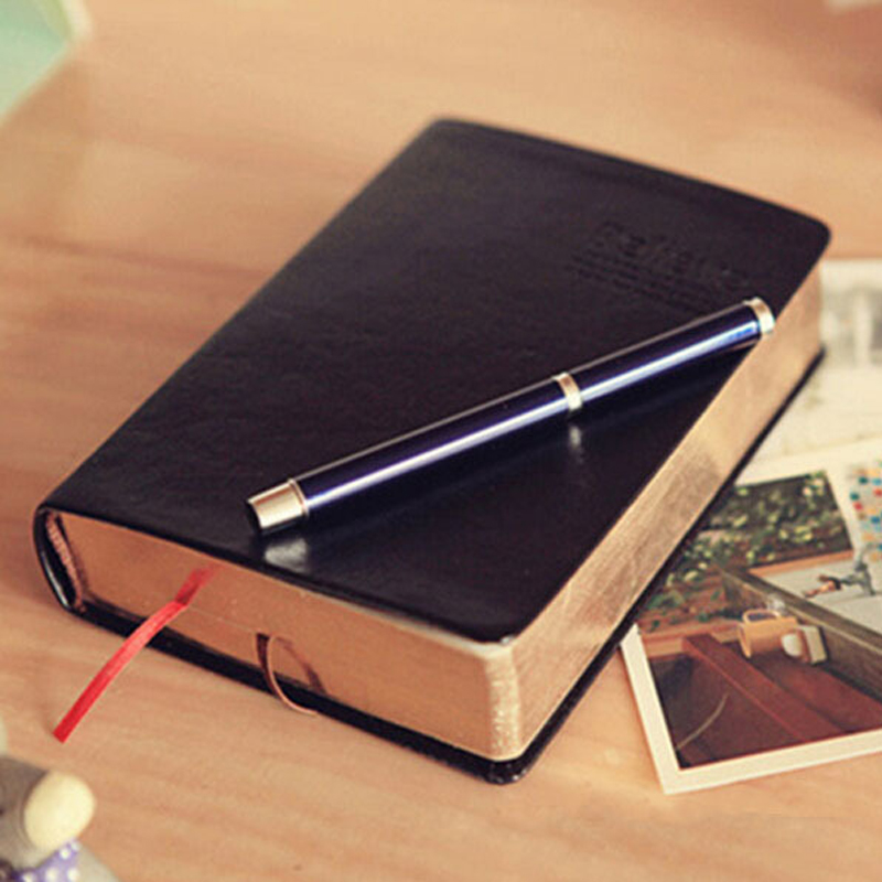 Vintage Leather Journal Notebook - Vintage หนังหนาพระคัมภีร์โน้ตบุ๊ค Blank Diary Book Retro