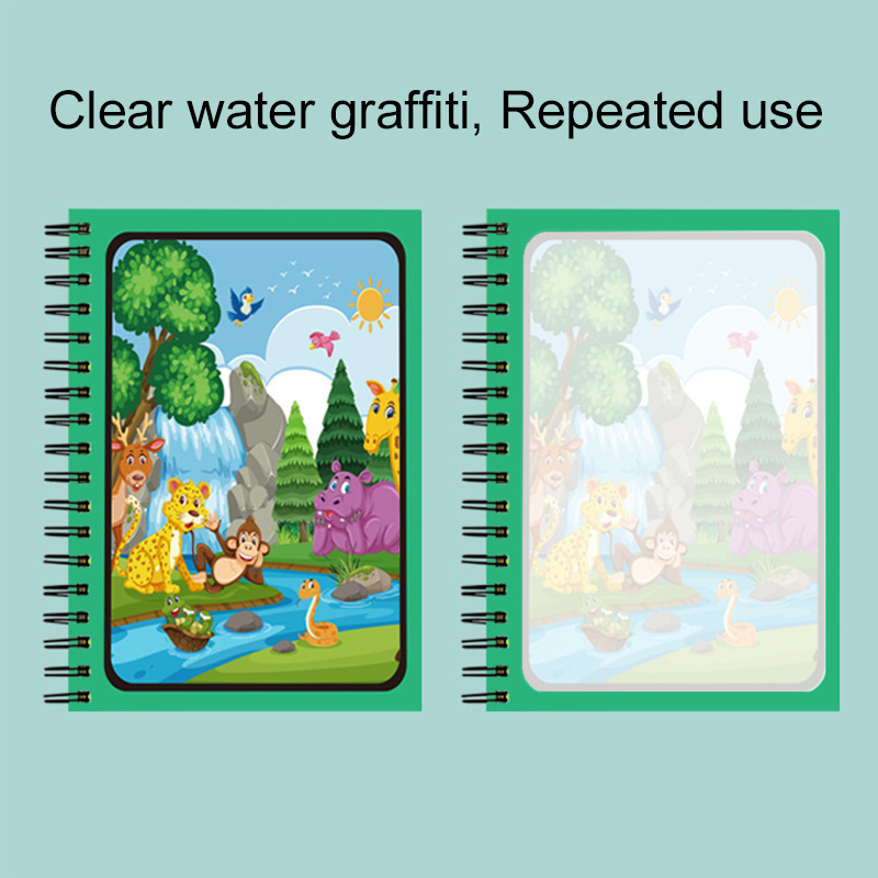 สมุดน้ำวิเศษพร้อมปากกา ของชำร่ - Reusable Water Magic Coloring Book บทวิจารณ์และราคา