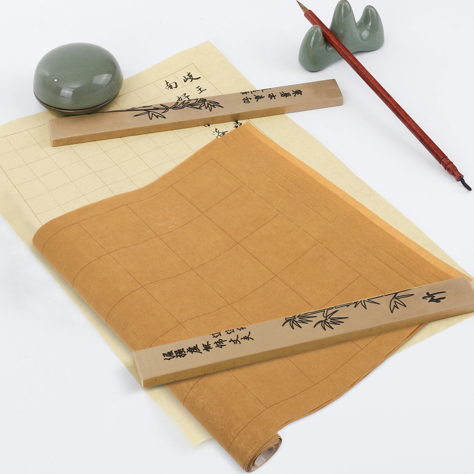 กระดาษฝึกเขียนพู่กันจีน 5 แผ่น - Chinese Calligraphy Practice Book บทวิจารณ์และราคา