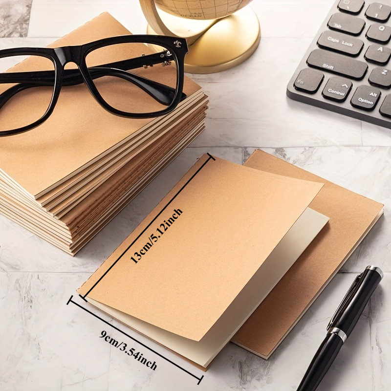 สมุดโน้ตขนาดเล็ก 5/10/20 เล่ม  - Vintage Leather Journal Notebook บทวิจารณ์และราคา