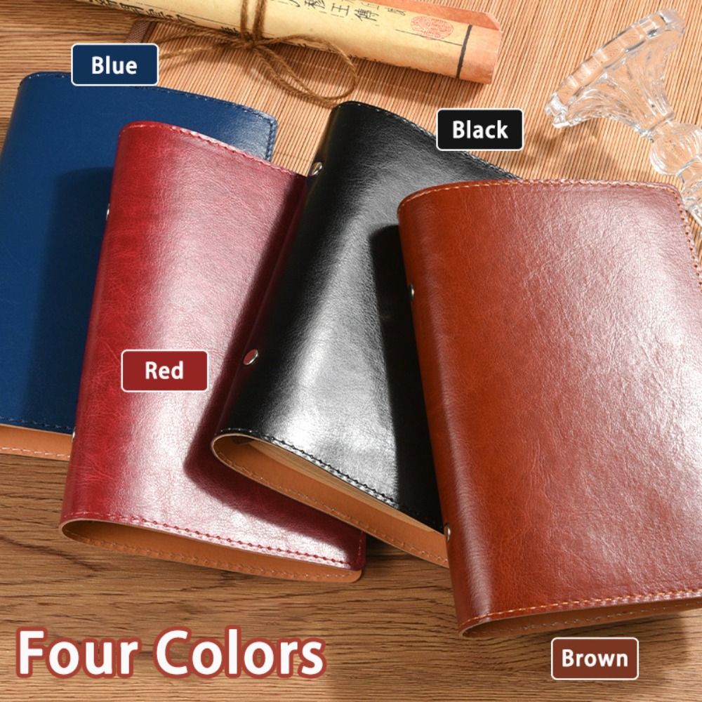 สมุดโน้ตแบบถอดได้ A5/A6 ปกหนัง - Vintage Leather Journal Notebook บทวิจารณ์และราคา
