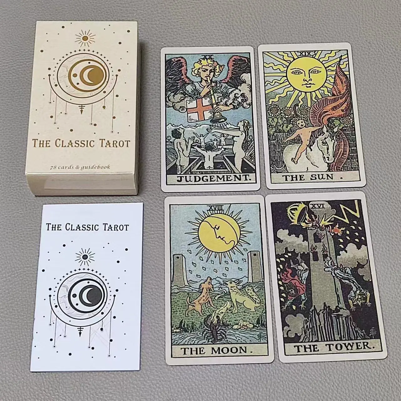 ไพ่ทาโรต์78ใบแบบคลาสสิกขนาด10. - Tarot Deck With Guidebook บทวิจารณ์และราคา