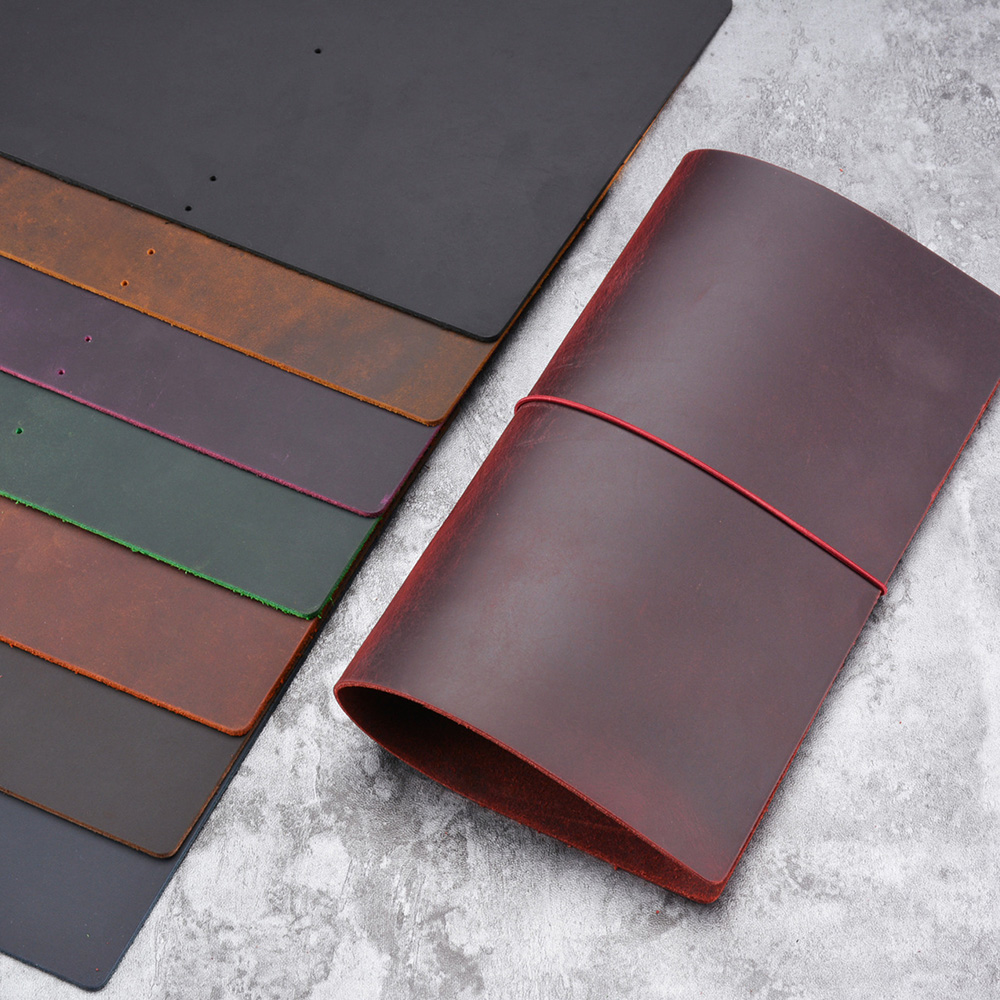 DIY โน้ตบุ๊ค Crazy Horse หนัง  - Vintage Leather Journal Notebook บทวิจารณ์และราคา