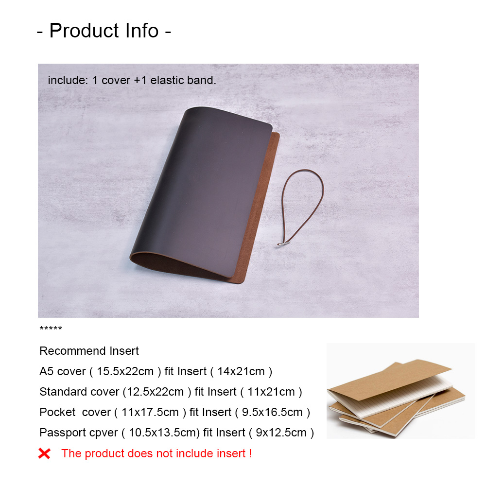 DIY โน้ตบุ๊ค Crazy Horse หนัง  - Vintage Leather Journal Notebook บทวิจารณ์และราคา